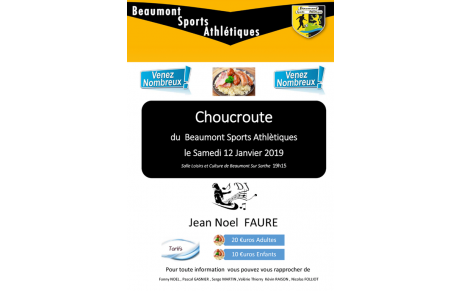 Soirée choucroute du BSA