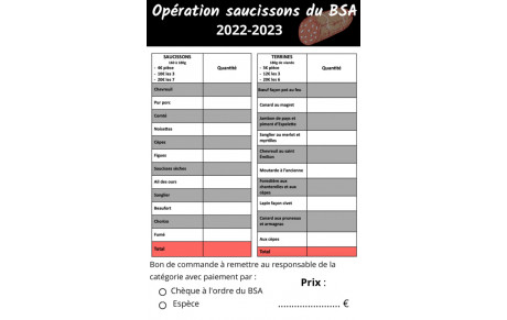 Opération saucissons du BSA