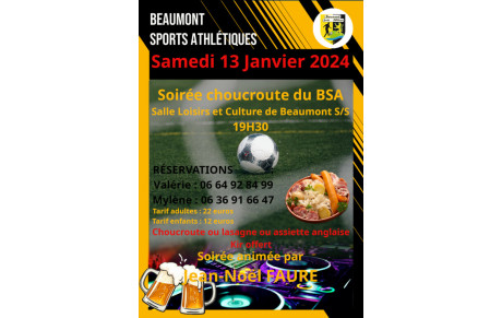 Soirée choucroute du BSA