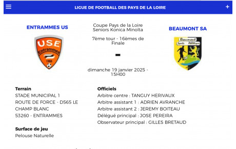 Coupe Pays de la Loire