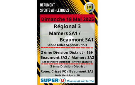 Agenda Sportif du Beaumont SA