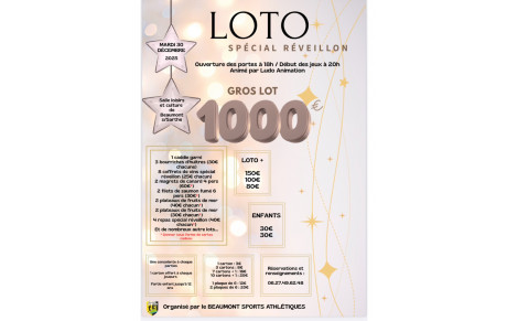 Loto Spécial Réveillon
