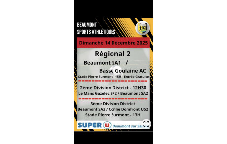 Agenda Sportif Seniors