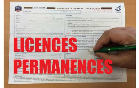 Permanences licences, années d'âge et tarifs