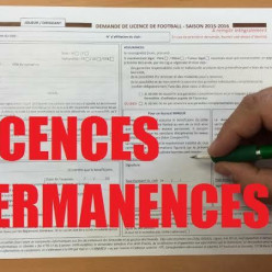 Permanences licences, années d'âge et tarifs