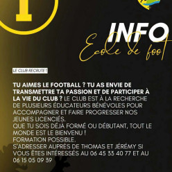 Le club recrute !