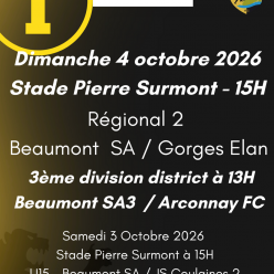 Agenda Sportif du Beaumont SA