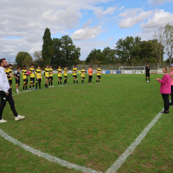 Entrée des joueurs pour Octobre Rose
