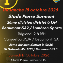 Agenda Sportif du Beaumont SA