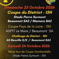 Agenda Sportif du Beaumont SA