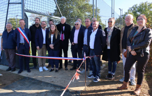 Inauguration du terrain Five ( Crédit photo : Gilles Sillé )